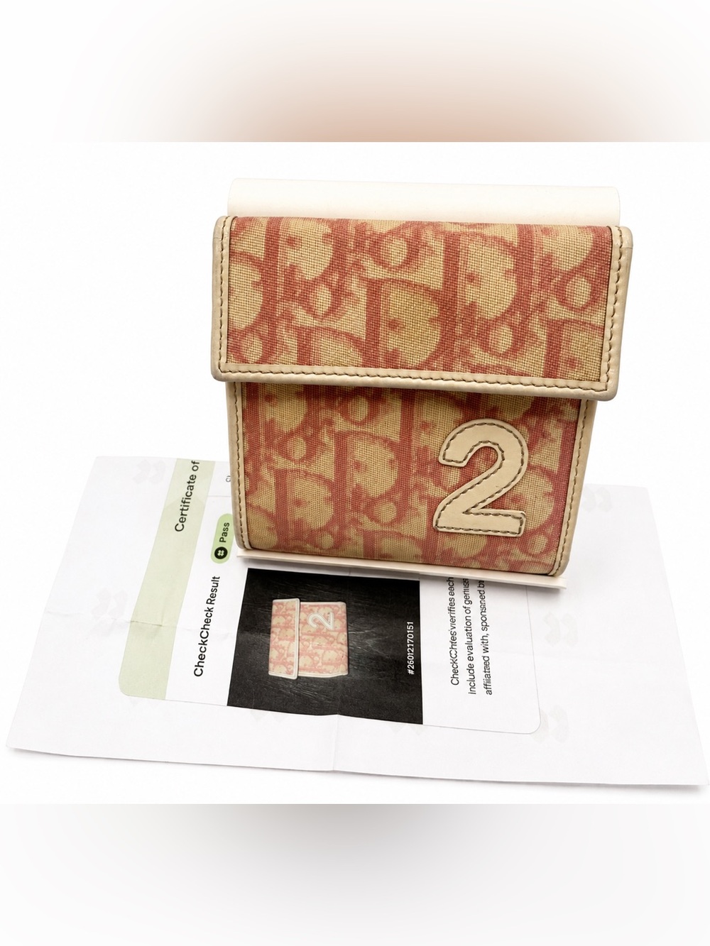 Vintage Christian Dior Trotter compact wallet + FREE COA!